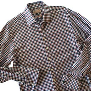 Pink Thomas Pink Flannel Button Down Men's Shirt